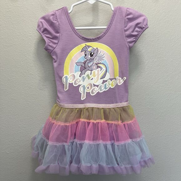 H&M x Hasbro | My Little Pony Sparkle Rainbow Tutu Dress 18-24 Months Purple - Picture 2 of 8